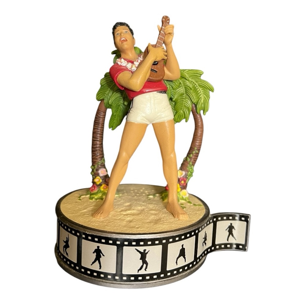 Vintage Elvis Blue Hawaii Musical Ornament